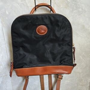 Dooney & Bourke Black and Brown Backpack